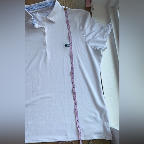 Vineyard Vines Men's White Tempo Performance Pique Polo Size XL - Picture 6 of 6